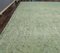 6x9 Vintage Turkish Oushak Handmade Solid Green Rug 4