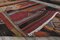 Türkischer Vintage 6x11 Oushak Kilim Teppich aus roter Wolle 6