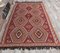 5x9 Vintage Turkish Kilim Oushak Handmade Red Wool Rug 3