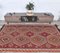 5x9 Vintage Turkish Kilim Oushak Handmade Red Wool Rug 2