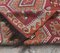 5x9 Vintage Turkish Kilim Oushak Handmade Red Wool Rug 6