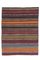 Tapis Kilim Oushak Vintage Fait à la Main en Laine, Turquie, 6x8 1