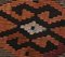 4 × 13 Türkischer Vintage Kilim Ouschak Handgewebter Flachgewebe Teppich aus Wolle 3