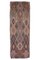 4 × 13 Türkischer Vintage Kilim Ouschak Handgewebter Flachgewebe Teppich aus Wolle 1