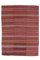 5x7 Vintage Turkish Oushak Handmade Red Wool Kilim Area Rug, Image 1