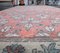 4x5 Vintage Turkish Oushak Handmade Wool Floral Carpet 5