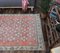 4x5 Vintage Turkish Oushak Handmade Wool Floral Carpet 4