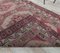 3x12 türkischer Vintage Oushak Teppich aus handgewobener Wolle in Rosa 6