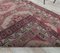 3x12 Vintage Turkish Oushak Hand-Knotted Wool Pink Rug 6