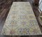 3x6 Vintage Turkish Oushak Handmade Beige & Yellow Wool Rug 2