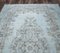 6x9 Vintage Turkish Oushak Handmade Light Blue Wool Area Rug 7