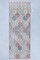 Tappeto Oushak vintage fatto a mano a mano in lana con motivo floreale, 2x6 m, Immagine 1