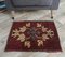 2x3 Vintage Turkish Oushak Crimson Doormat or Carpet 3