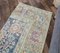 2x3 Vintage Turkish Eastern Figure Oushak Rug Doormat, Image 3