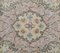 Türkischer Vintage Oushak Vintage von Orih Floraler Orient Teppich mit 4 Schottenmuster 5