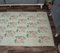 Tapis Oushak 4x8 Vintage Fait Main en Laine Florale Beige, Turquie 4