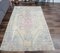 4x7 Antique Middle East Oushak Handmade Wool Faded Rug, Image 3