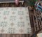 4x7 Vintage Turkish Oushak Handmade Neutral Wool Rug 4