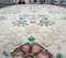 4x7 Vintage Turkish Oushak Handmade Neutral Wool Rug 5