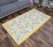 4x6 Vintage Turkish Oushak Handmade Golden Wool Rug 3