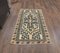 Tapis de Couloir 3x6 Vintage Oushak Fait Main en Laine Beige, Turquie 2