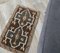 1x2 Türkischer Vintage Kilim Oushak Handgewebter Flachgewebe Teppich aus Wolle Mini 4