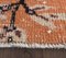 3x5 Vintage Turkish Orange Floral Area Carpet, Image 5