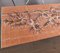 3x5 Vintage Turkish Orange Floral Area Carpet, Image 4