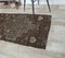 2x11 Vintage Turkish Oushak Handmade Dark Wool Runner Rug, Image 4