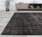 5x9 Vintage Turkish Oushak Low Pile Black & Brown Rug, Image 3