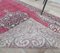 Tapis Oushak Vintage Fait Main en Laine Rubis, Turquie, 3x8 6