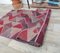 Tapis de Couloir 2x5 Vintage Oushak en Laine Rose Fait Main, Turquie 7