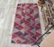 Tapis de Couloir 2x5 Vintage Oushak en Laine Rose Fait Main, Turquie 2