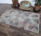 2x4 Vintage Turkish Oushak Handmade Colorful Wool Rug 4