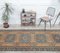 4x11 Vintage Turkish Oushak Handmade Wool Runner Rug in Orange, Image 3