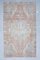 Alfombra de pasillo Oushak de Oriente Medio vintage 4x7 hecha a mano, Imagen 1