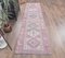 3x11 Vintage Turkish Oushak Handmade Purple Wool Runner Rug 2