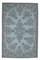 Tapis Oushak 7x11 Vintage Fait Main en Laine Bleu 1