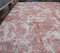 7x11 Türkischer Vintage Ouschak Teppich in Blumen- & Damast-Optik 4