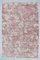 7x11 Türkischer Vintage Ouschak Teppich in Blumen- & Damast-Optik 1