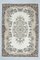 6x9 Vintage Turkish Oushak Oriental Carpet in Beige & Brown 1