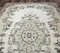 6x9 Vintage Turkish Oushak Oriental Carpet in Beige & Brown 6