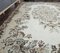 Tapis Oushak Oriental 6x9 Vintage Beige et Marron, Turquie 4