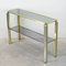 Vintage Italian Smoked Glass Console 1