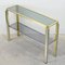 Vintage Italian Smoked Glass Console 4
