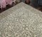 Tapis Motif Floral Oushak Vintage Fait Main en Laine 7x10 7