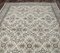 6x10 Vintage Turkish Beige and Copper Floral Bordered Area Rug 6