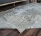 Tapis Oushak Vintage Fait Main en Laine Bleu Clair, Turquie, 5x8 5