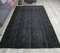 6x9 Vintage Turkish Oushak Black Overdyed Solid Area Rug 2