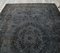 6x9 Vintage Turkish Oushak Handmade Overdyed Black Rug, Image 6